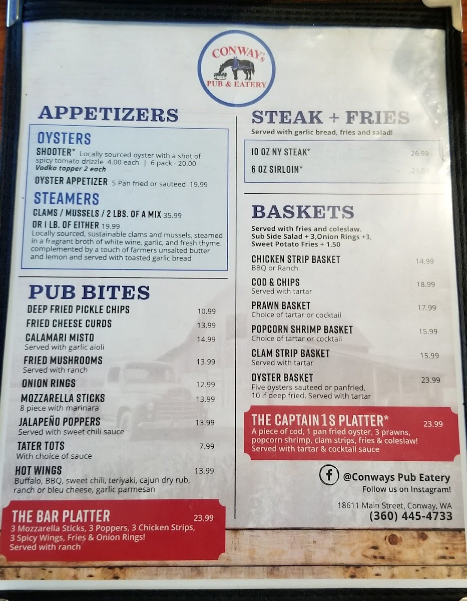 Menu Conway's Pub Eatery-3
