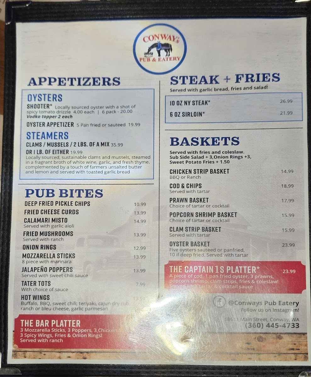 Menu Conway's Pub Eatery-5