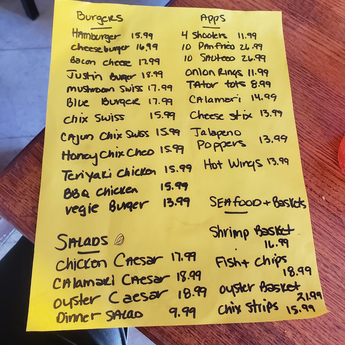 Menu Conway's Pub Eatery-8